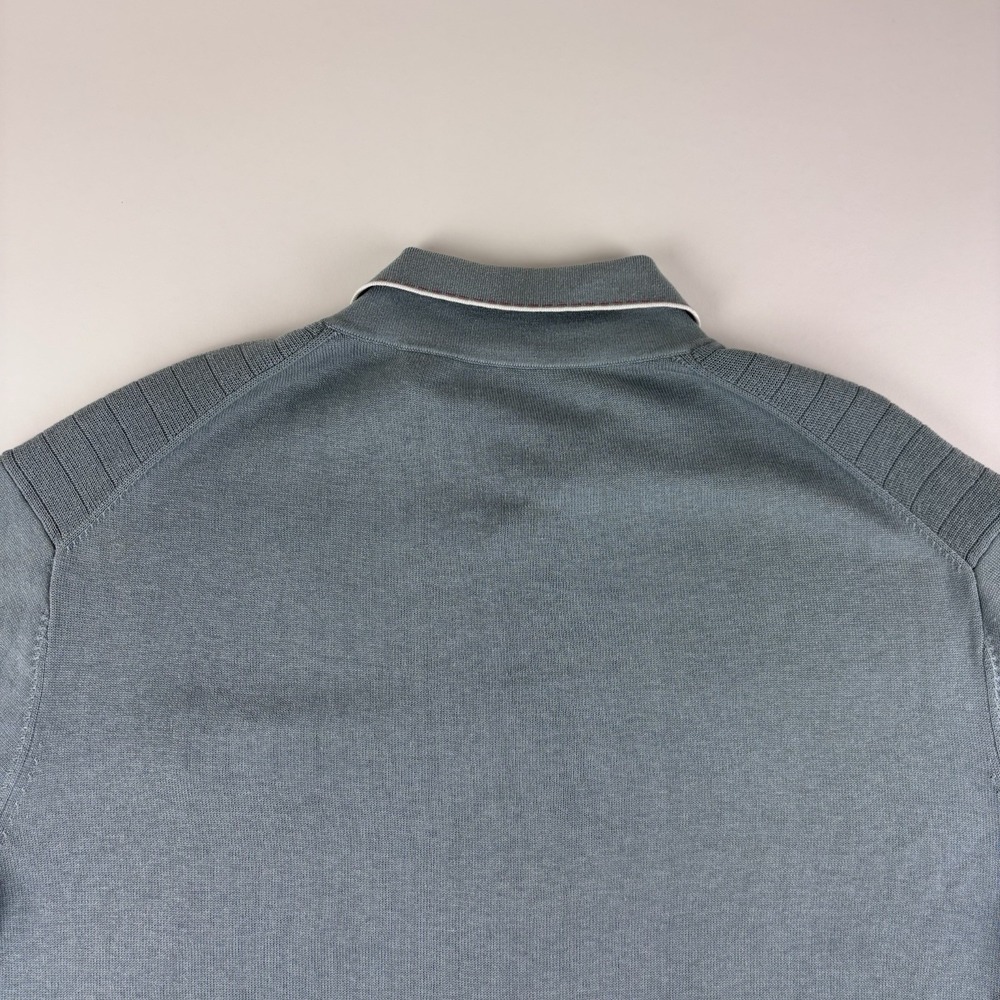 Todd Snyder Short Sleeve Button Shirt Men's XL Silk Blend Ribbed Lightweight - Picture 5 of 11